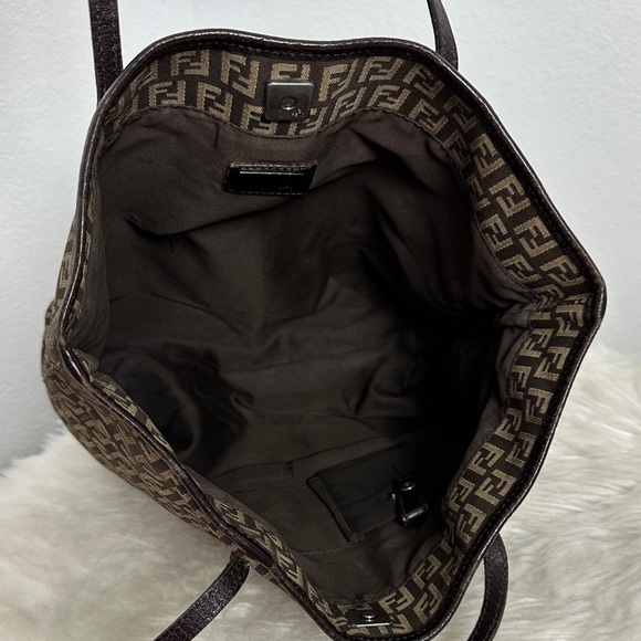 💯 Authentic Fendi Monogram Brown Tote Bag🍀 - Picture 3 of 16